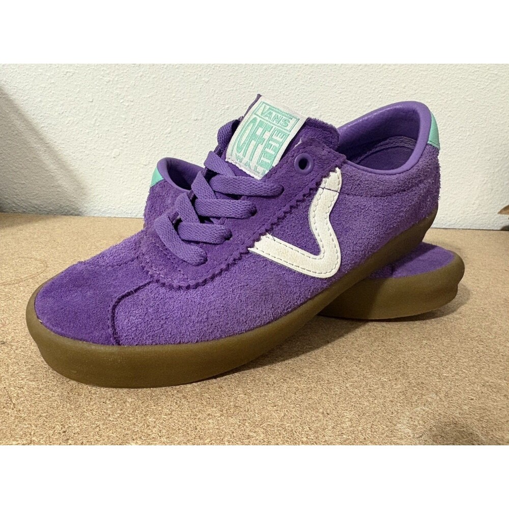 Purple Vans Off The Wall Unisex Shoes | Suede Vans Shoes, Teal Size M 5 | W 6.5